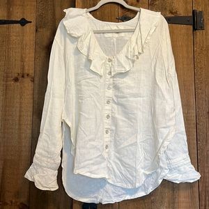 Free people button up blouse